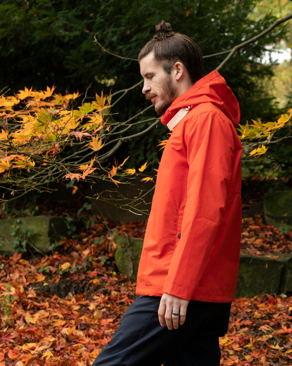 Albam Waxed Button Smock - Orange