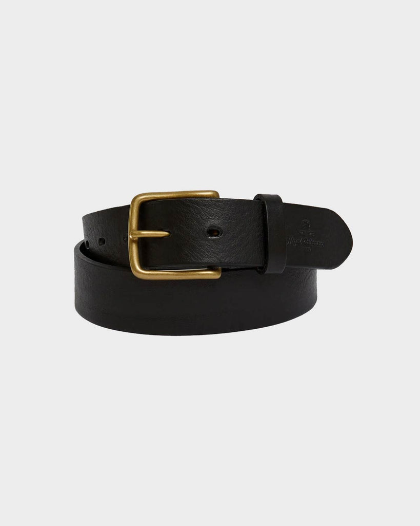 Nigel Cabourn Leather Stud Detail Belt - Black