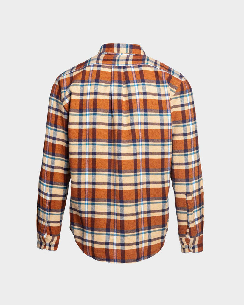 Portuguese Flannel Fall Palette Shirt - Orange/Multi