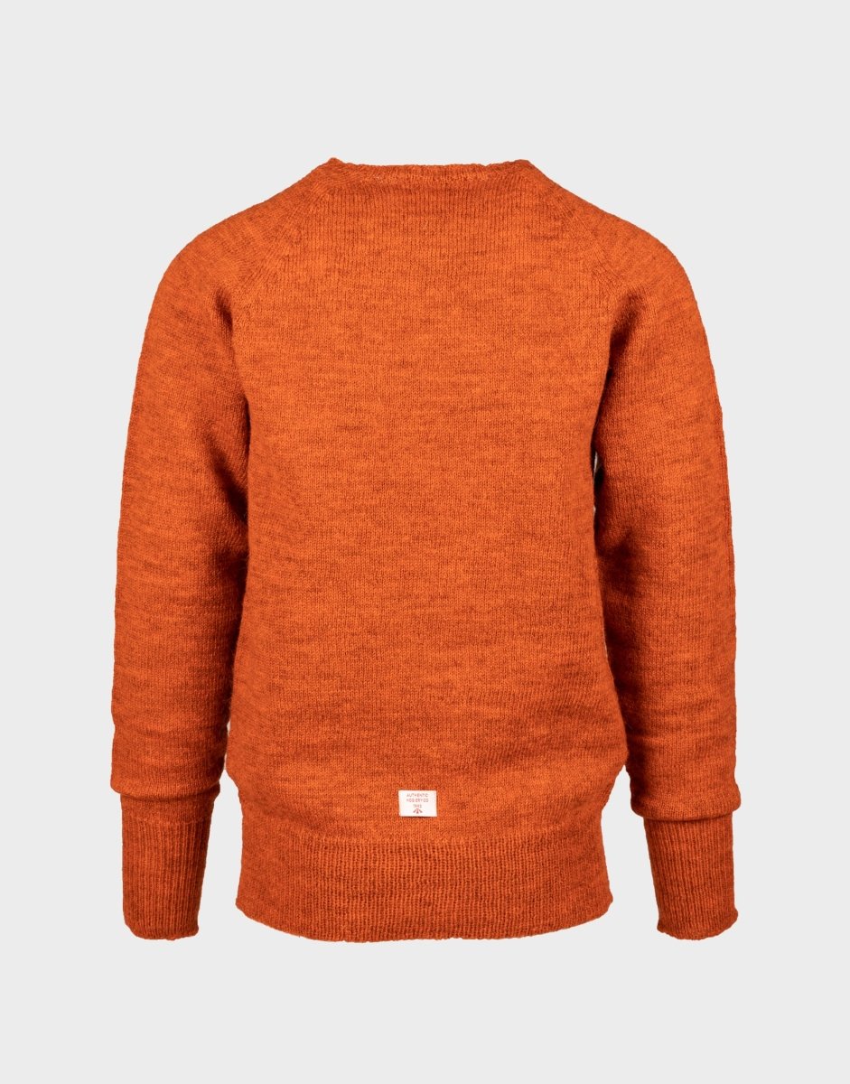 Nigel Cabourn Raglan Crew Jumper - Burnt Orange