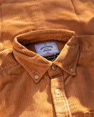 Portuguese Flannel Button Down Lobo Corduroy Shirt - Brick