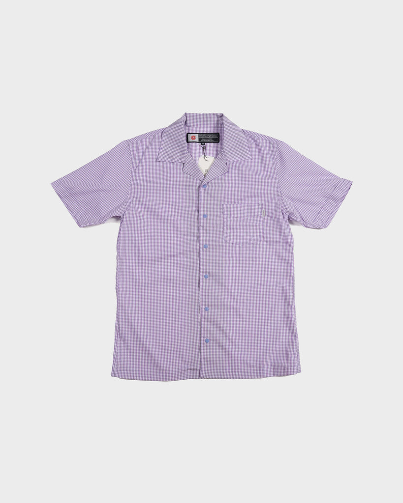 Chari & Co Open Collar Check Shirt - Purple