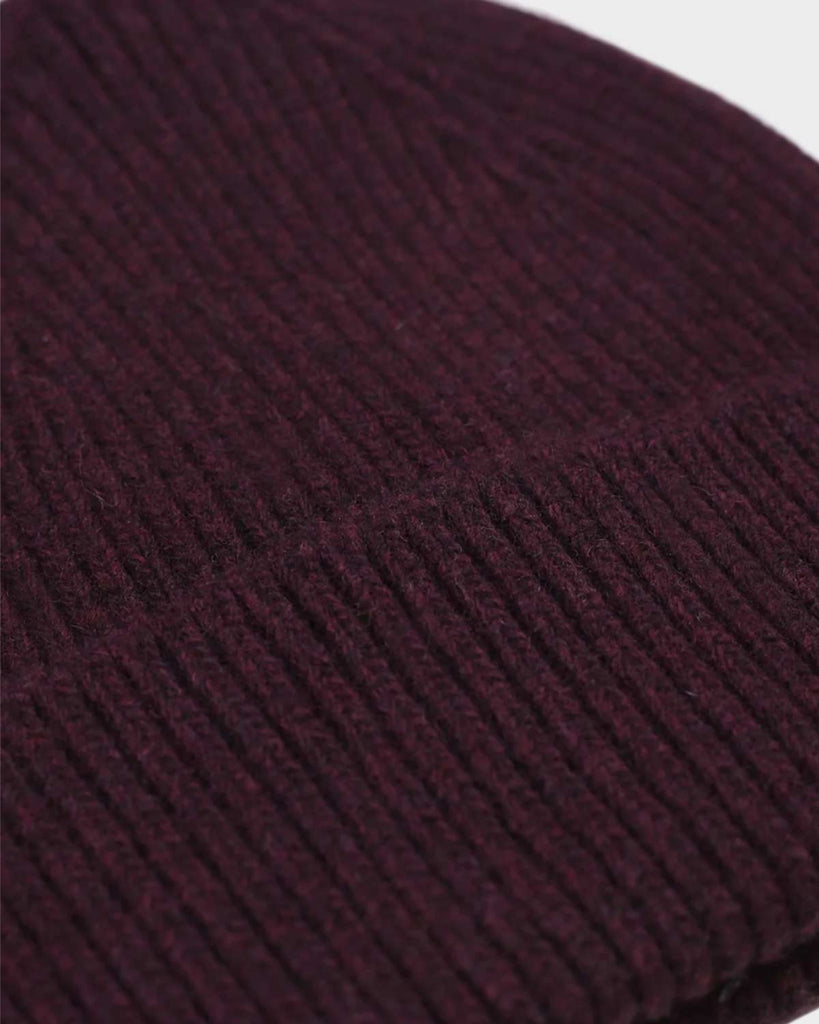 Colorful Standard Merino Wool Beanie Hat - Oxblood Red
