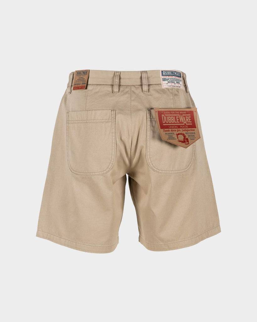 Dubbleware Selvedge Chino Shorts - Sand