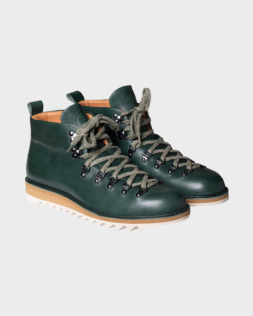 Fracap M120 Ripple Sole Leather Boot - Forest Green