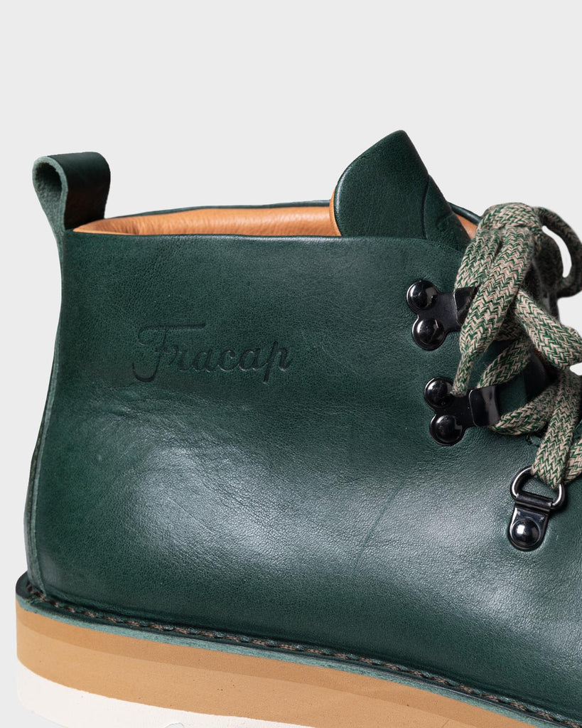Fracap M120 Ripple Sole Leather Boot - Forest Green