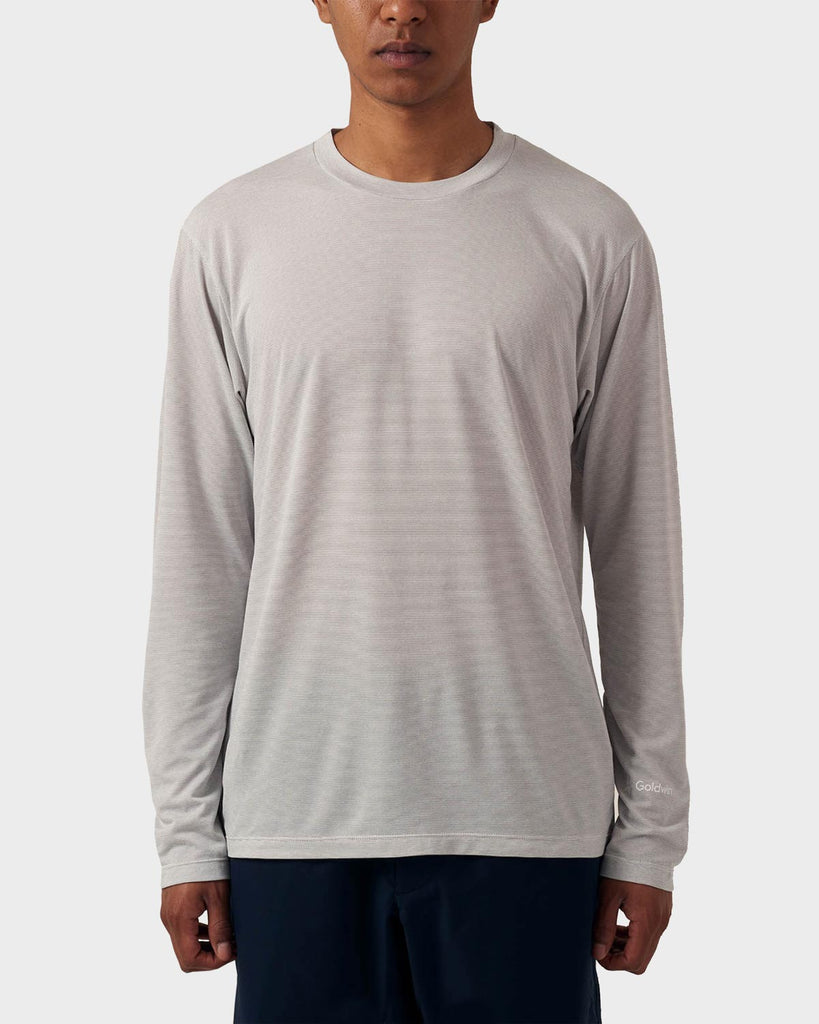 Goldwin Polartec Delta Long Sleeve T-Shirt - Light Grey