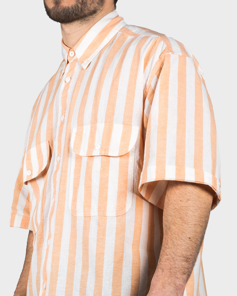 Levi's Vintage Clothing Diamond Shirt - Melon Orange White – The