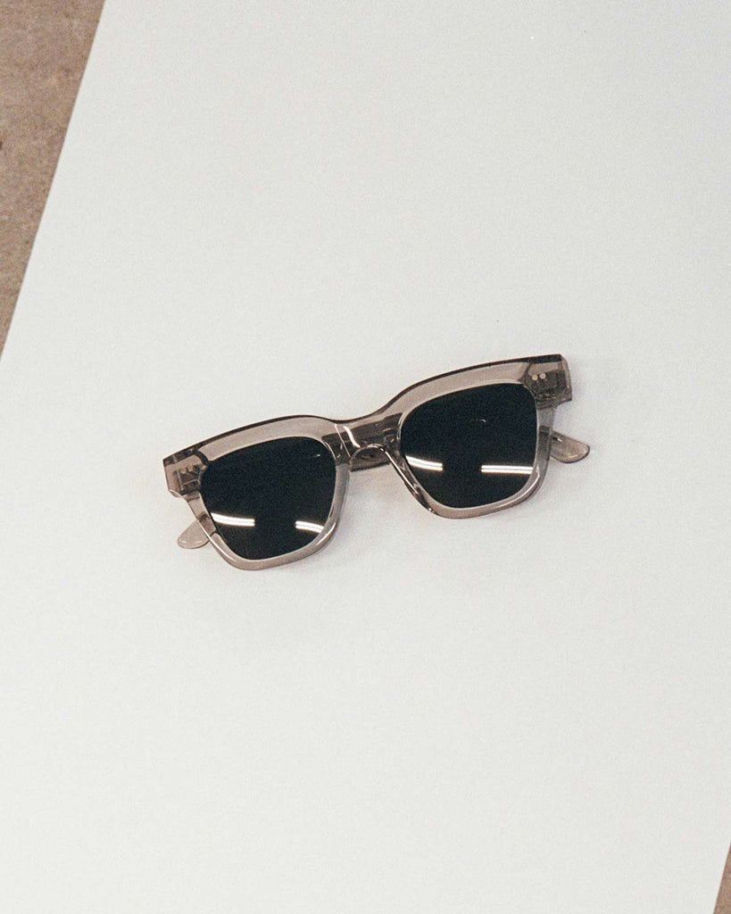 Monokel Eyewear Ellis Sunglasses - Grey with Grey Solid Lens