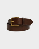 Nigel Cabourn Leather Stud Detail Belt - Brown