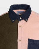 Portuguese Flannel Lobo Corduroy Patchwork Shirt - Multi