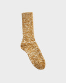 RoToTo Low Gauge Slub Crew Socks - Mustard