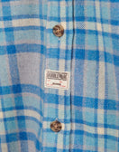 Dubbleware Milton Flannel Shirt - Grey and Blue - The 5th