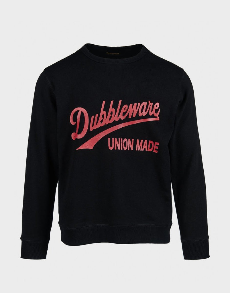 Dubbleware Union Print Sweatshirt - Black - The 5th