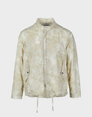 Eastlogue Fishtail Shirt Jacket - White Hand Dyed - The 5th