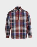 Fujito Half Zip Shirt - Red Check - The 5th