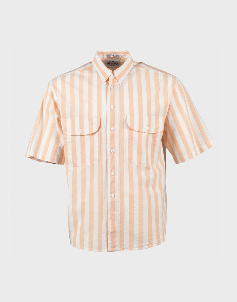 Levi's Vintage Clothing Diamond Shirt - Melon Orange White – The