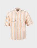 Levi's Vintage Clothing Diamond Shirt - Melon Orange White - The 5th