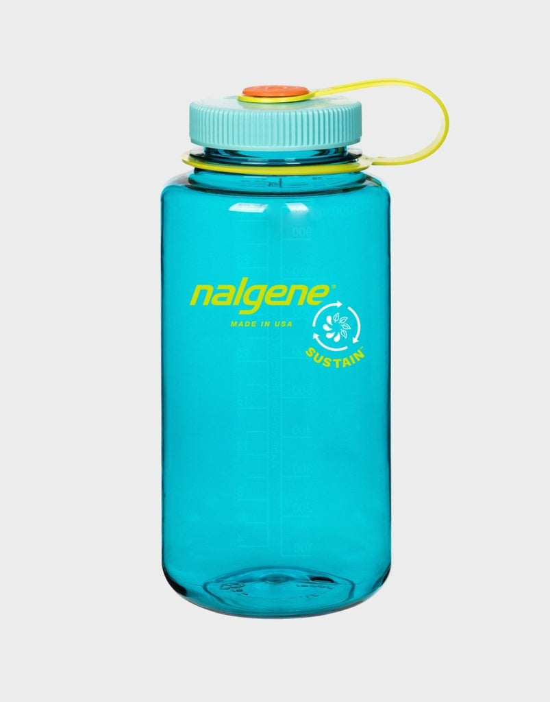 Nalgene Sustain Wide Mouth 1 Litre Water Bottle - Cerulean - The 5th Store