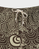orSlow Turtle Print Hawaiian Shorts - Brown