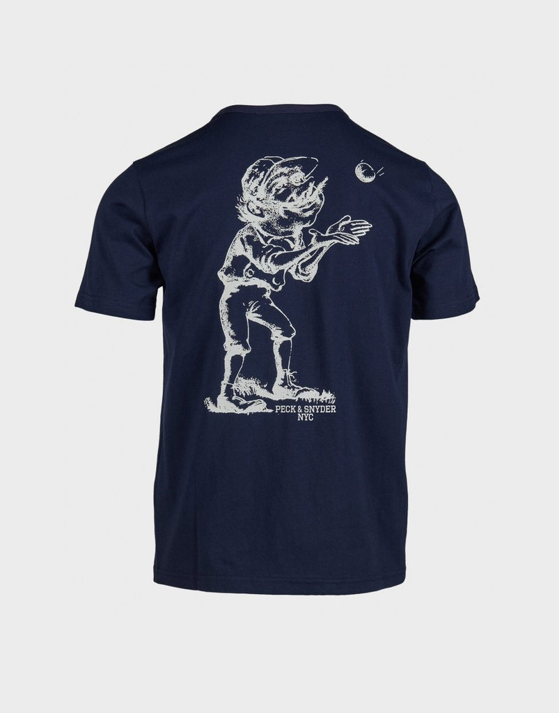 Peck & Snyder Outfielder T-Shirt - Navy - The 5th