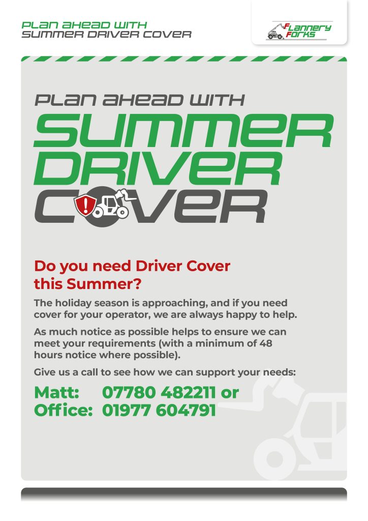 Flannery Forks Telehandler Driver Holiday Cover